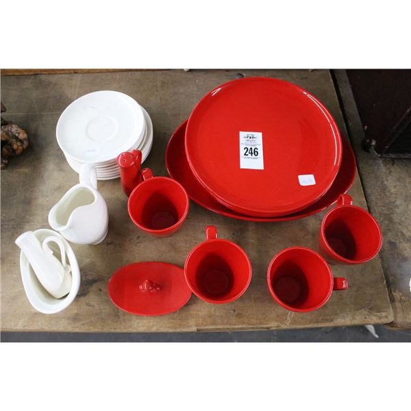 Red/White Dishes/Accessories