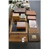 Image 1 : Asst. Vintage/Carved What Not Boxes 12, Gun Cleaning Kit, Tissues, Fireworks,
