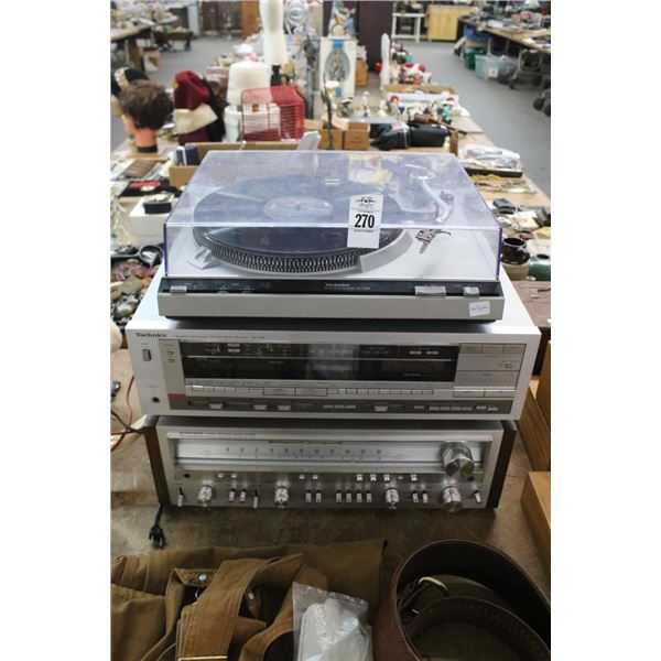 Pioneer Stereo Receiver, Techniques Receiver, Turntable