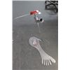 Image 1 : Richard Roehl Sculptured on Chrome Foot w/Red Top, Chrome Feathers