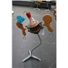 Image 2 : Richard Roehl Sculptured Flex Boom Wooden w/Bowling Pin Blue Heart Top