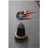 Image 1 : Richard Roehl Sculptured on Wood w/Red Astroid Top Marked 145