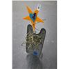 Image 1 : Richard Roehl Sculptured 3' Blue Heart on Star On Top