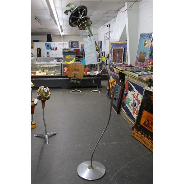 Richard Roehl Sculptured Metal 7' w/Propeller At Top