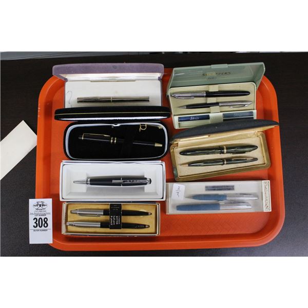 7-Cross/Shafer/Other Desk Pen Sets - 7 X $