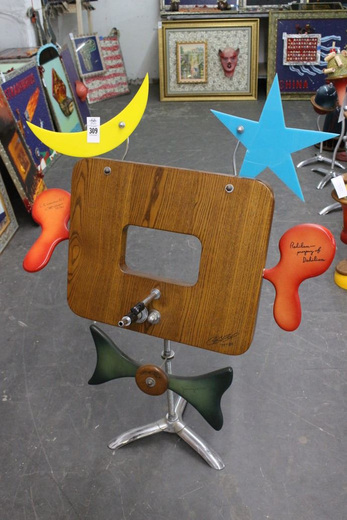 Richard Roehl Sculptured Pedestal 4' Rehilism Proganesm or Dahilism