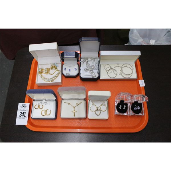 9-Sterling/Plated Fashion/Estate Jewelry - 9 X $
