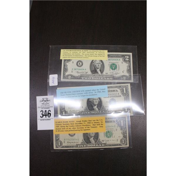 Barr Note, Old Silver Certificate, $2 Note