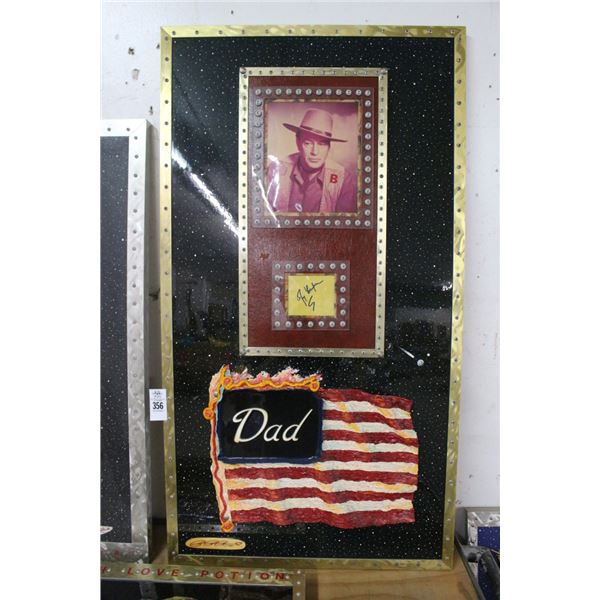 Richard Roehl Sculptured Wall Art Dad - 24"  X  48"
