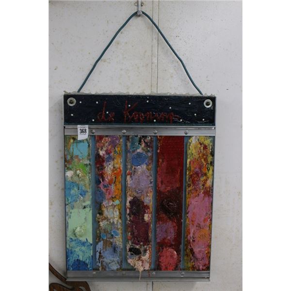 Richard Roehl Sculptured Wall Art De Kooning - 24"  X  30"