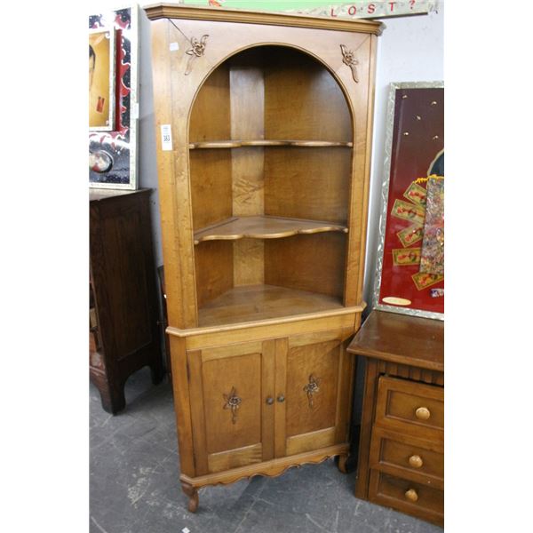 Oak Corner Cabinet