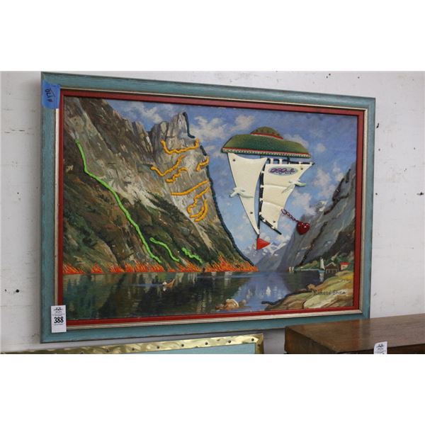 Richard Roehl Sculptured Wall Art Richard Storm - 30"  X  36"