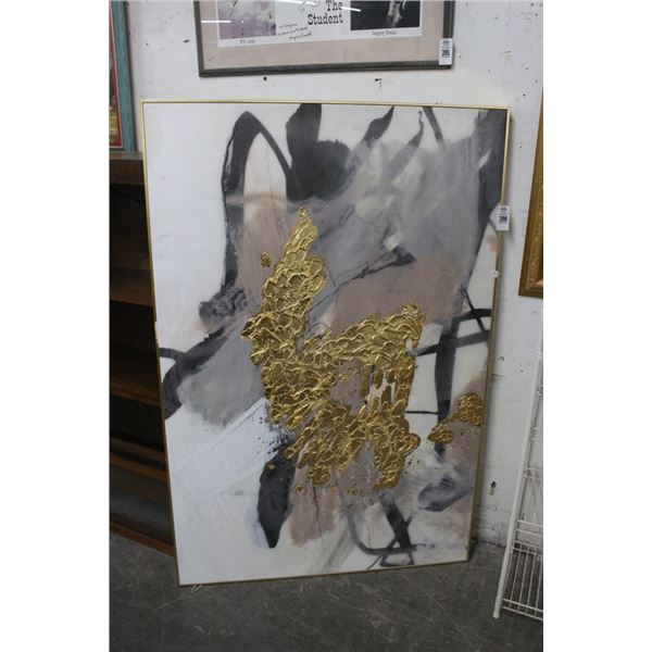 Abstract Oil On Canvas - 36"  X  48"