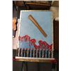 Image 1 : Richard Roehl Sculptured Wall Art Carcajun Camp - 24"  X  36"