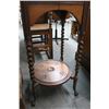 Image 3 : Ornately Carved Spun Leg Ball In Claw Hall Table