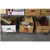 Image 1 : Boxes 3 w/Dolls, Canoe, Cigar Boxes, Photo Frames