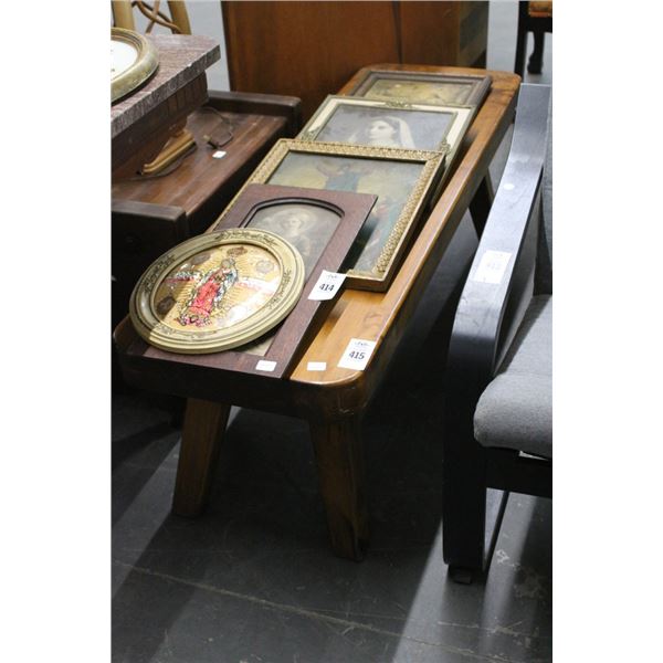 Burl Hall Bench
