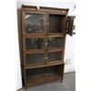 Image 1 : Mahogany Glass Door Hall Cabinet - 2 Panes Broken