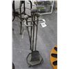 Image 1 : Brass Claw Foot Fireplace Poker Set