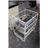 Image 1 : White Wire 4 Basket Storage Rack, Asst. Hand Tools, Antlers