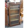 Image 1 : Antique Tiger Oak Glass Door Cabinet