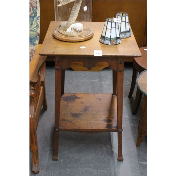 Tiger Oak Hall Table