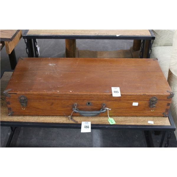 Wooden Vintage Transport Case - Locked