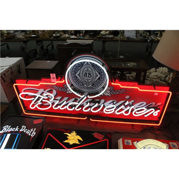 Budweiser The Great American Lauger Large Neon Sign - No Shipping