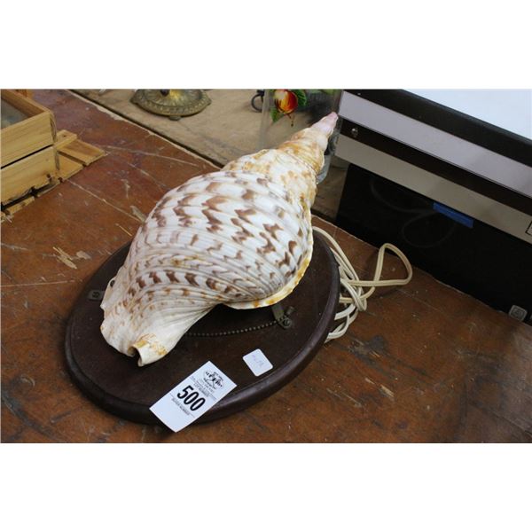 Large Conch Shell Sconce Lamp