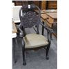 Image 1 : Mahogany Ornate Armchair