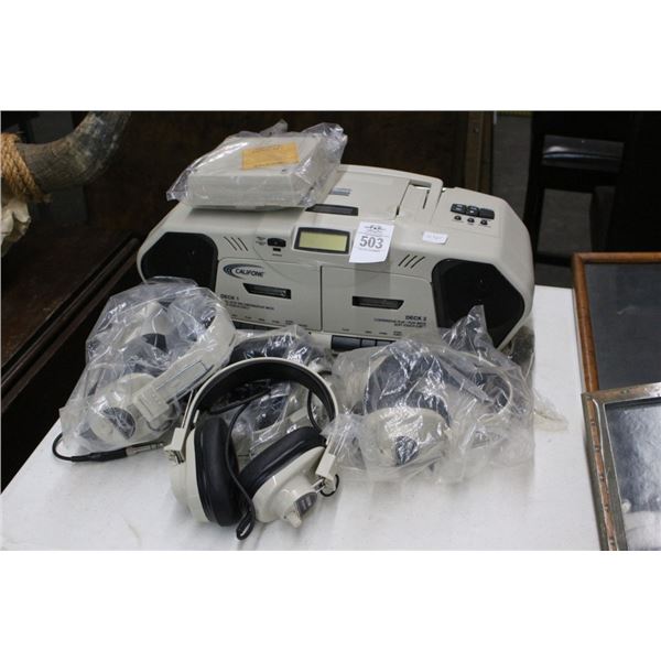 Califone Stereo System w/Headphones