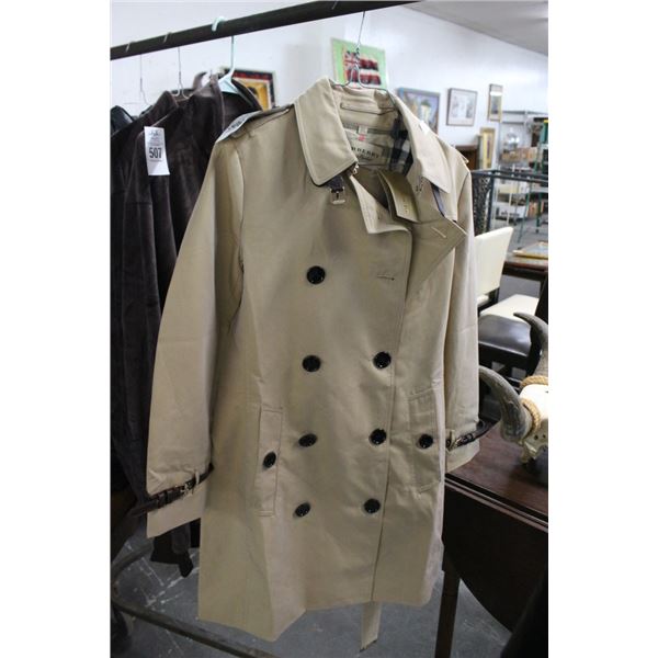 Burberry Double Breasted Trench Coat