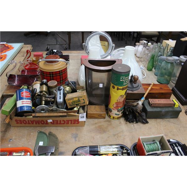 Vintage Antiques, Kitchenware, Tools, Advertising Memorabilia