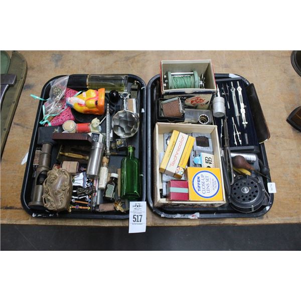 Asst. Photo Slides, Hand Tools, Vintage Bottles