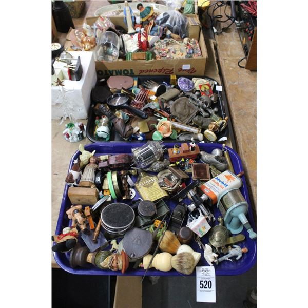 Asst. Vintage Figurines, Miniature Toys, Trinkets, Kitchenware