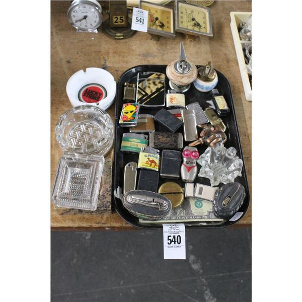 Asst. Lighters, Ashtrays