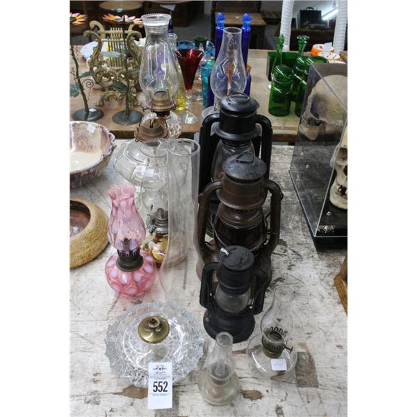 Asst. Oil Lamps/Lanterns