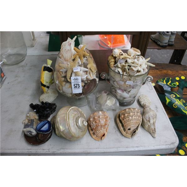 Ast. Nautical Décor, Shells, Star Fish