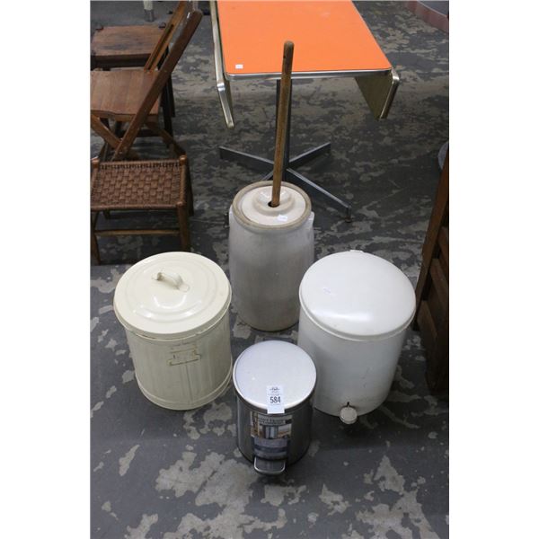 Waste Bins 3, Vintage Butter Churn