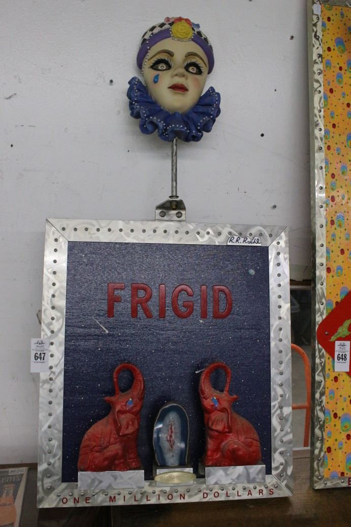 Richard Roehl Sculptured Wall Art Frigid w/Mask - 24