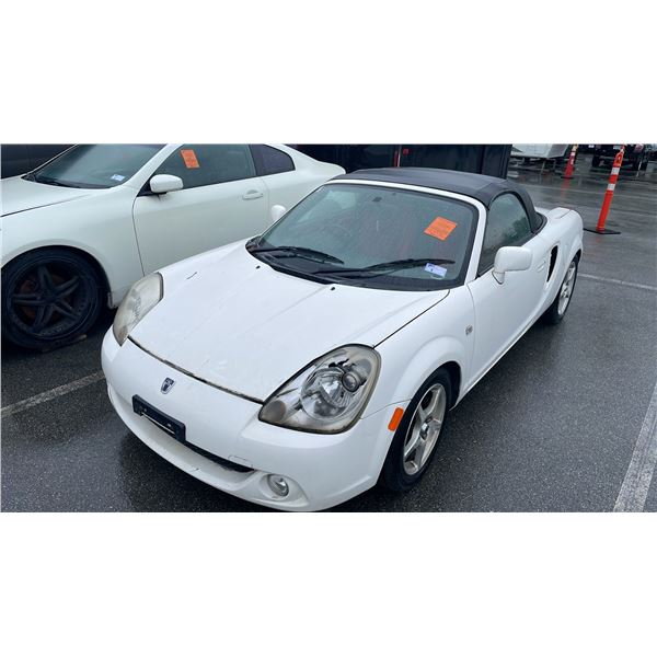 2006 TOYOTA MR-5 SP&SP, 2DR CONVERTIBLE, WHITE, VIN ZZW300077241,