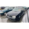 Image 1 : 2002 VOLKSWAGEN GOLF, 4DR HATCH, BLACK, VIN 9BWGK61JX24030448,