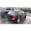Image 3 : 2002 VOLKSWAGEN GOLF, 4DR HATCH, BLACK, VIN 9BWGK61JX24030448,