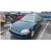 Image 1 : 1998 HONDA CIVIC, 4DR SEDAN, GREEN, VIN 2HGEJ6689WH903224,