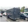 Image 1 : 13' BLACK SINGLE AXLE UBILT TRANSPORT TRAILER, BLACK, VIN NIL,