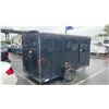 Image 2 : 13' BLACK SINGLE AXLE UBILT TRANSPORT TRAILER, BLACK, VIN NIL,