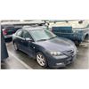 Image 4 : 2007 MAZDA 3 4DR SEDAN, GREY, VIN JM1BK323571738246,
