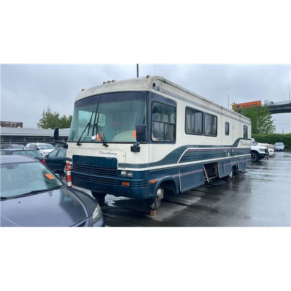 1994 RESIDENCY THIRTY-FIVE HUNDRED, SINGLE DOOR MOTORHOME, CREAM/TEA,L VIN 3FCMF53GXRJB02701,