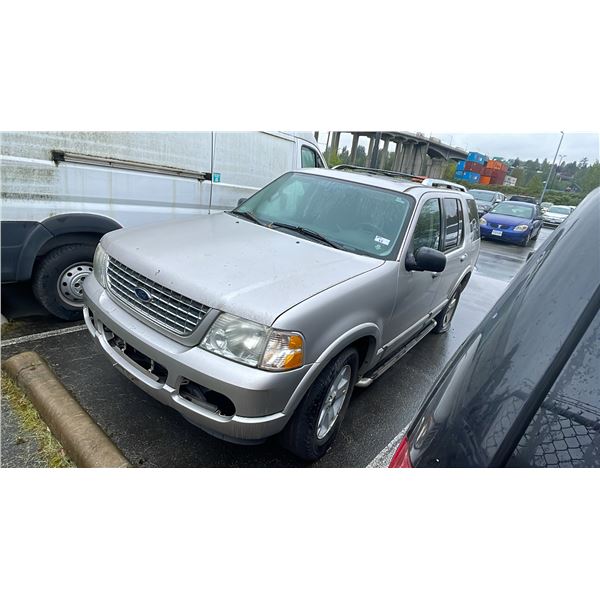 2003 FORD EXPLORER LIMITED, 4DR SUV, GREY, VIN 1FMZU75W83UA73451,