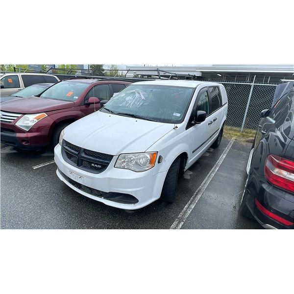 2014 DODGE RAM C/V 4DR CARGO VAN, WHITE, VIN 2C4JRGAG7ER140395,